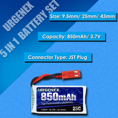 URGENEX battery JST plug end for secure drone connections