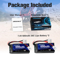 URGENEX FCX24 battery packaging keeps components organized for safe storage.