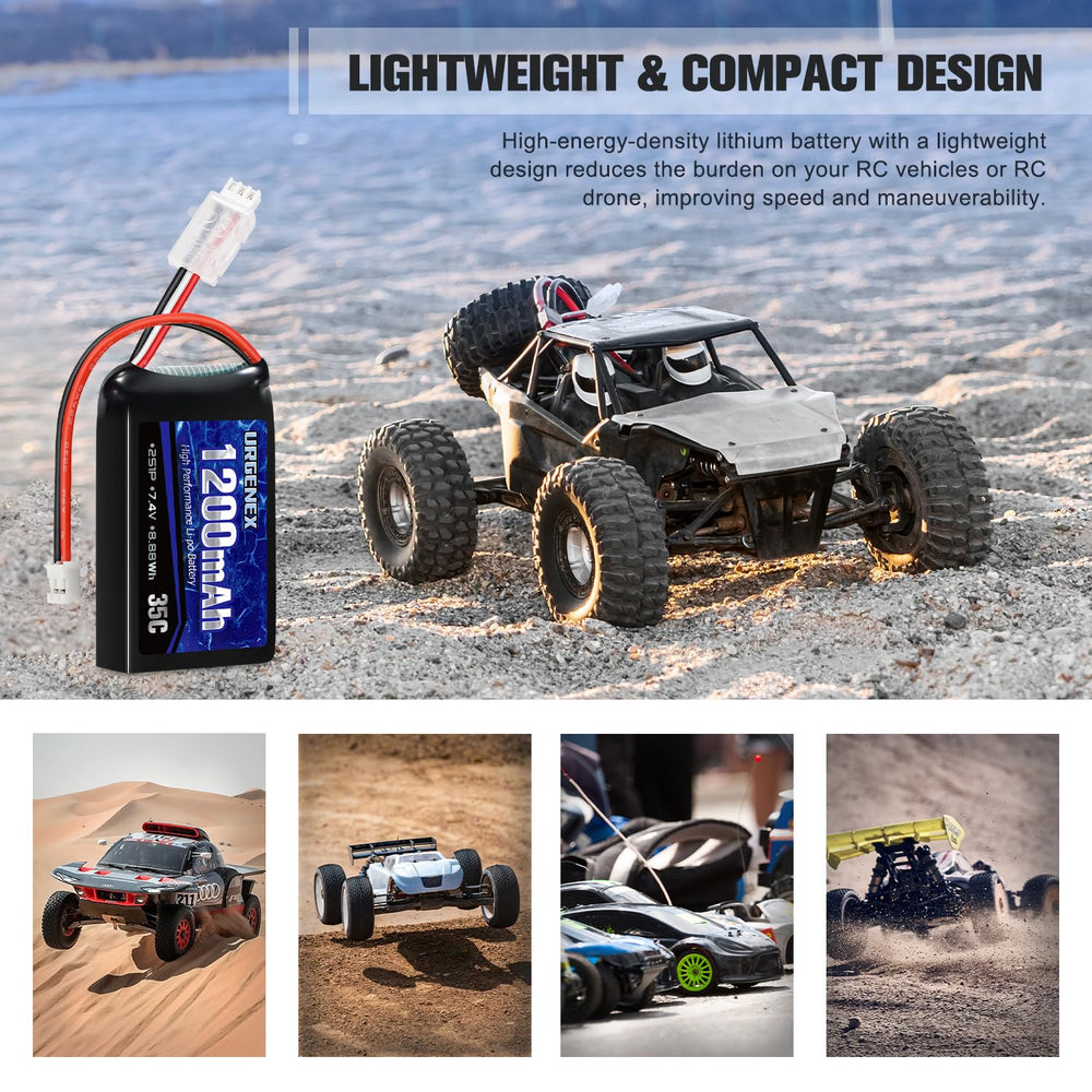 URGENEX SCX24 battery with PH2.0 connector emphasizes compatibility