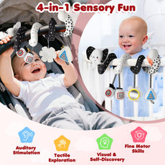 URMYWO flower toy with mirror supports self-discovery and gaze practice.
