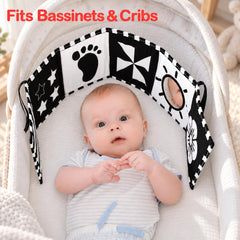 URMYWO attachment strap fastened to crib offering secure placement