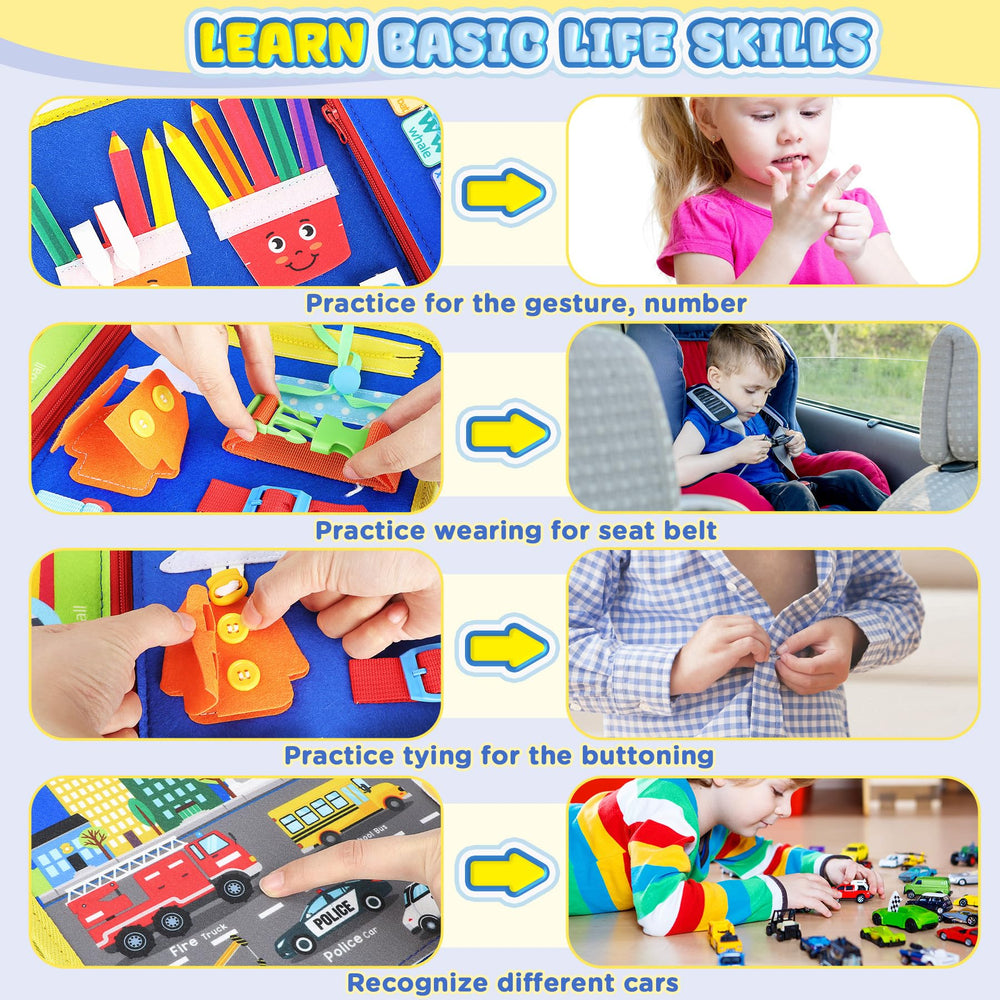 URMYWO Busy Board button activity enhances hand coordination