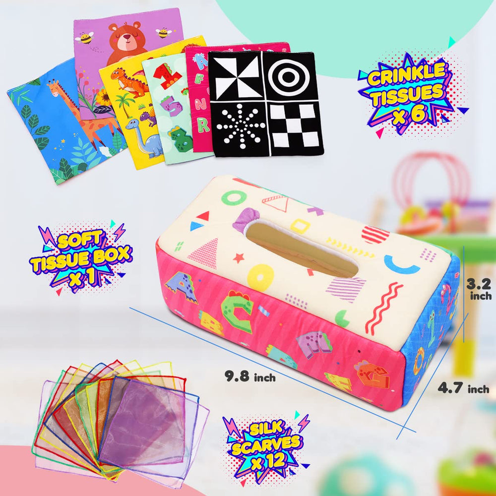 URMYWO high-contrast patterns stimulate attention through bold kid-friendly shapes.