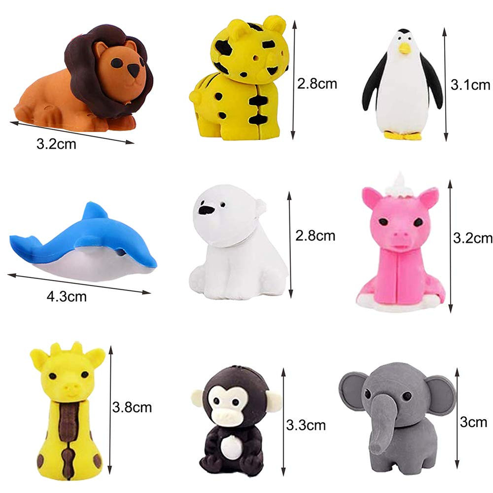 URSKYTOUS non-toxic rubber erasers safe for kids to handle.
