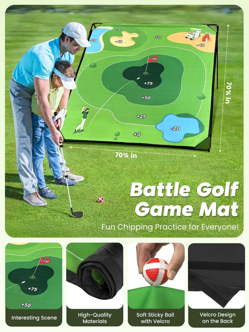 URUQ upgraded adjustable golf clubs with ergonomic grip for smooth swings.