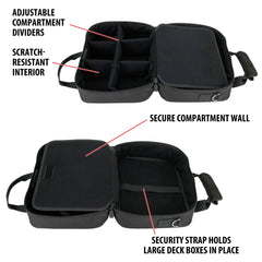 USA Gear Card Deck Storage Bag keeps notebooks and tokens organized with your decks