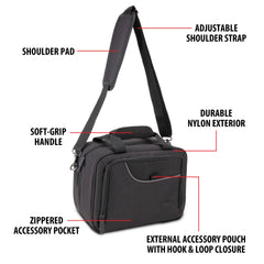USA Gear Card Deck Storage Bag weather-resistant exterior protects equipment during travel