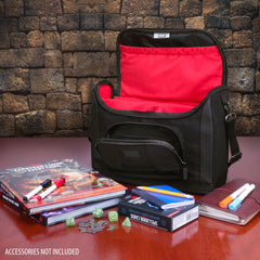 USA Gear compact travel bag soft-lined internal pouch protects cards and tokens