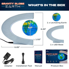 USA Toyz Gravity Globe desk decor showcases a polished complete set.