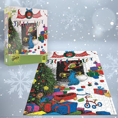 USAOPOLY Dr. Seuss Merry Grinchmas 1000-piece puzzle pieces designed for a satisfying challenge