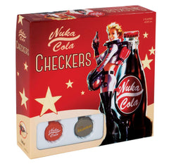 USAopoly Fallout Nuka-Cola checkers board for immersive family game nights.