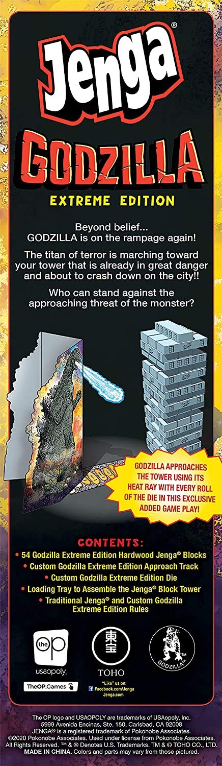 USAOPOLY Godzilla Extreme Edition game components for fun and collector value.