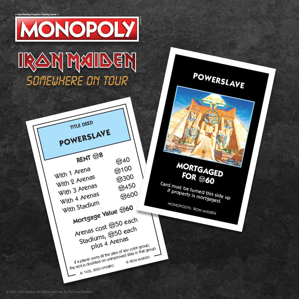 USAOPOLY Iron Maiden flying helmet token adds bold movement choices.