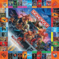 USAOPOLY Iron Maiden Steve's bass token positioned for strategic moves.