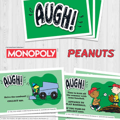 USAOPOLY Monopoly Peanuts money and rules image hints at setup