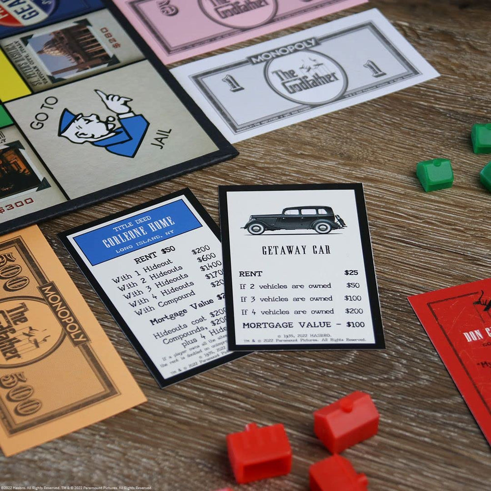 Collectible tokens, money, and dice support classic Monopoly gameplay.