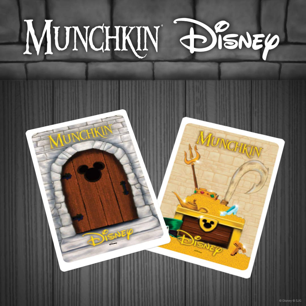 USAOPOLY Munchkin Disney card game instructions guide setup and play