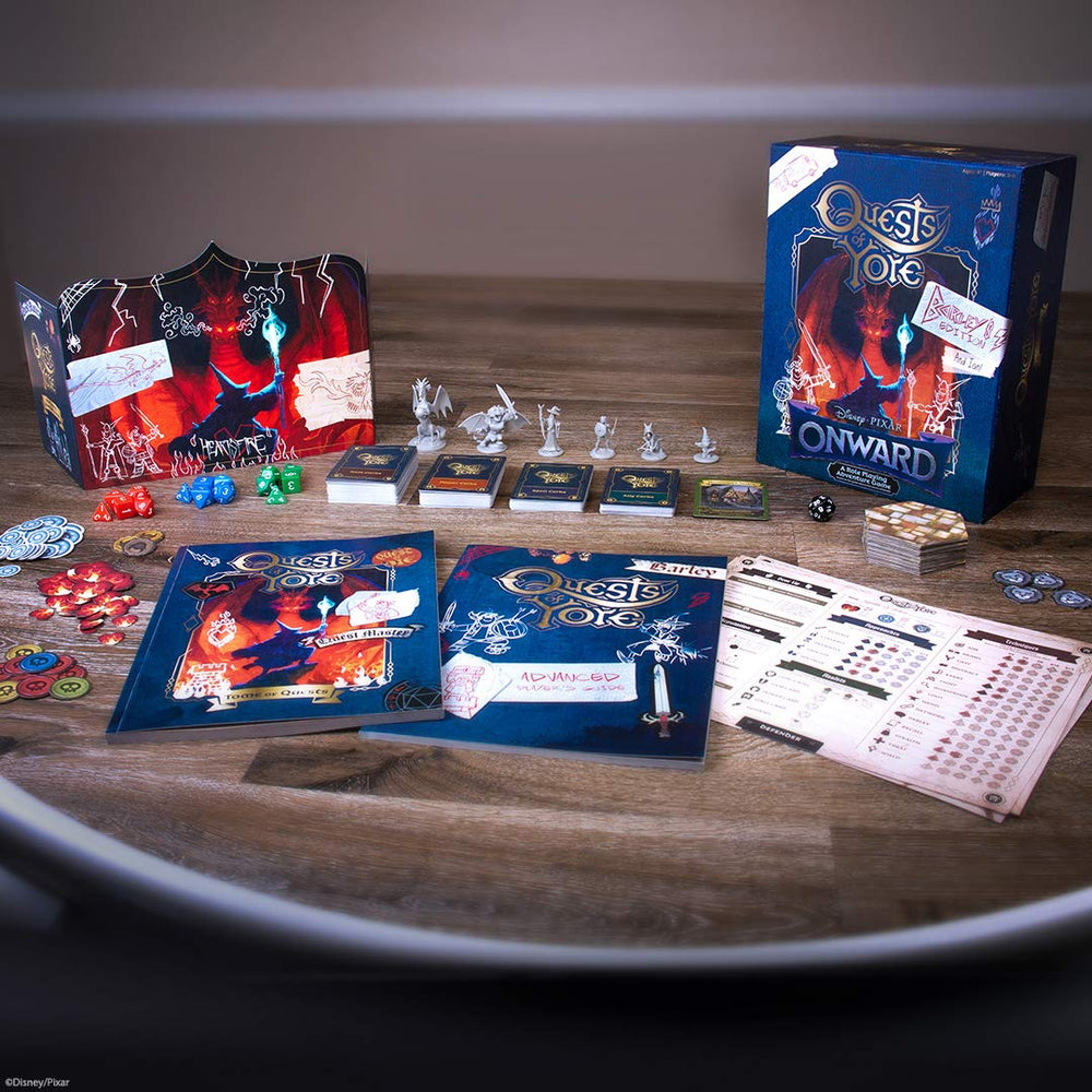 USAOPOLY Quests of Yore Barley’s Edition tome of quests for story-driven campaigns