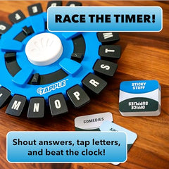 USAOPOLY TAPPLE letter tabs on the wheel enabling quick words