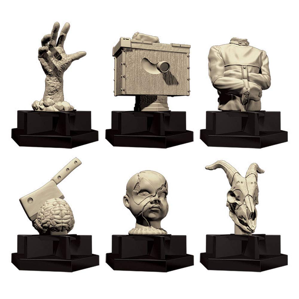 USAOPOLY Trivial Pursuit Horror Ultimate Edition Doll Head mover creates tense moments.