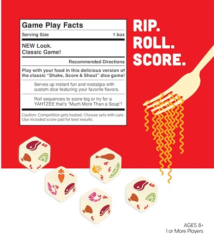 USAOPOLY YAHTZEE Cup Noodles cup-container design evokes lunchtime vibes for travel play.