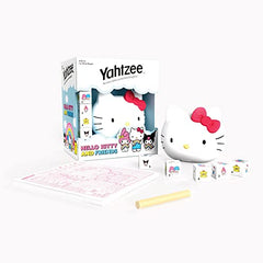 USAOPOLY Yahtzee dice faces showcasing popular Sanrio characters