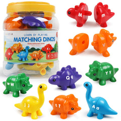 USATDD dinosaur alphabet letters on head and tail for early literacy play