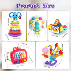Usrela 5-in-1 colorful piano keys aiding motor skill development