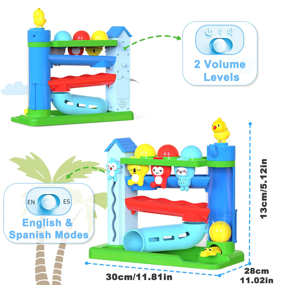 Ussybaby english-spanish-learning-toy supporting bilingual play in two languages