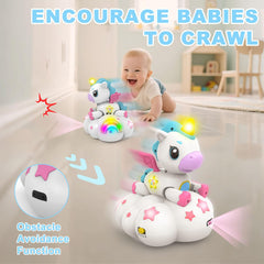 Ussybaby unicorn toy delivers ABC and 123 songs for early learning on the go