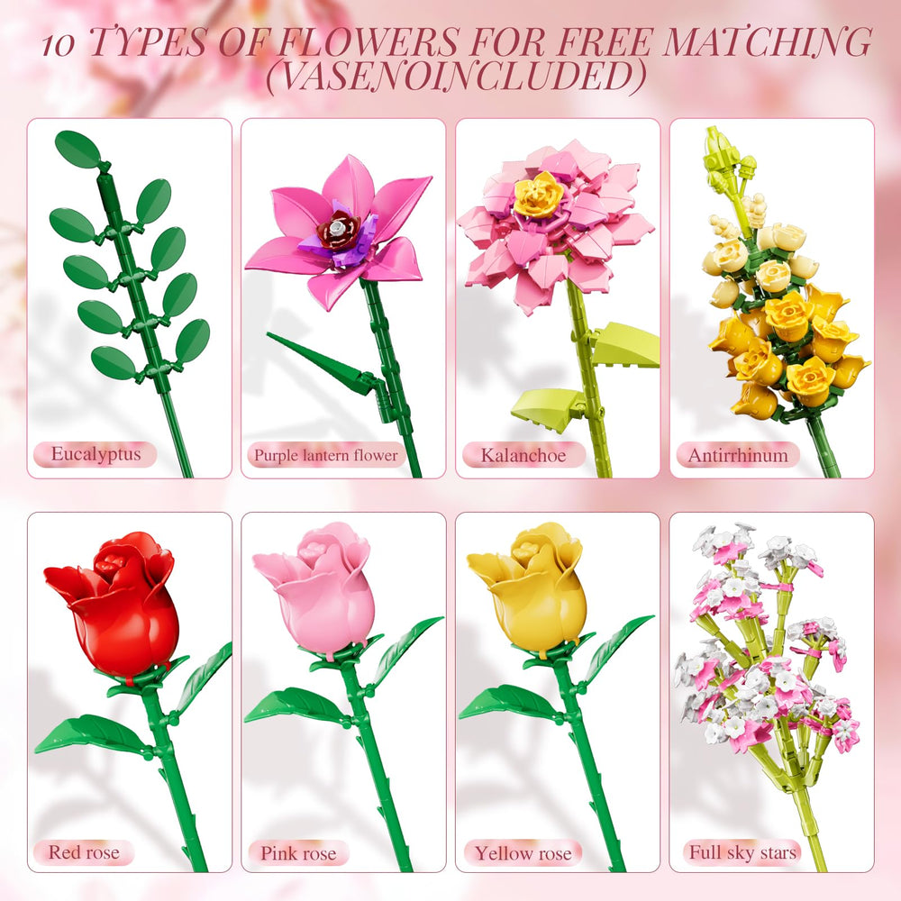 Utbttor kalanchoe bouquet blocks offer versatile arrangement options
