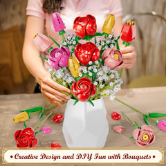 Utbttor maintenance-free artificial bouquet stays vibrant without care.