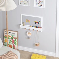 UTEX 2-in-1 Building Panel shelf with hooks showing organized storage.