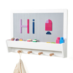UTEX 2-in-1 Building Panel wall-mounted setup for versatile play space.