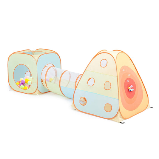 UTEX 3-in-1 pop-up play tent with tunnel for indoor and outdoor fun.