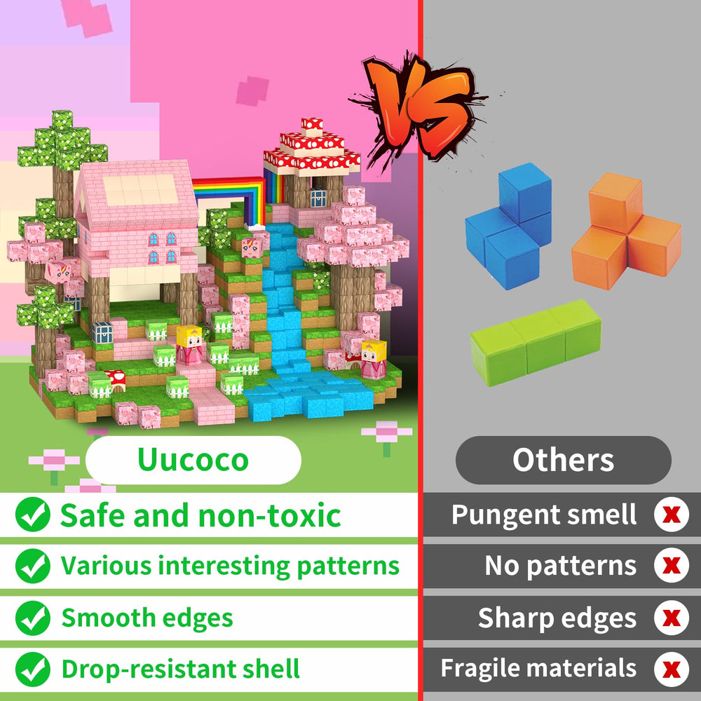 Uucoco magnetic blocks invite group play and collaborative building sessions