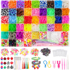 UUEMB 6000plus rubber bands for endless loom bracelet creation, stretchy and durable.
