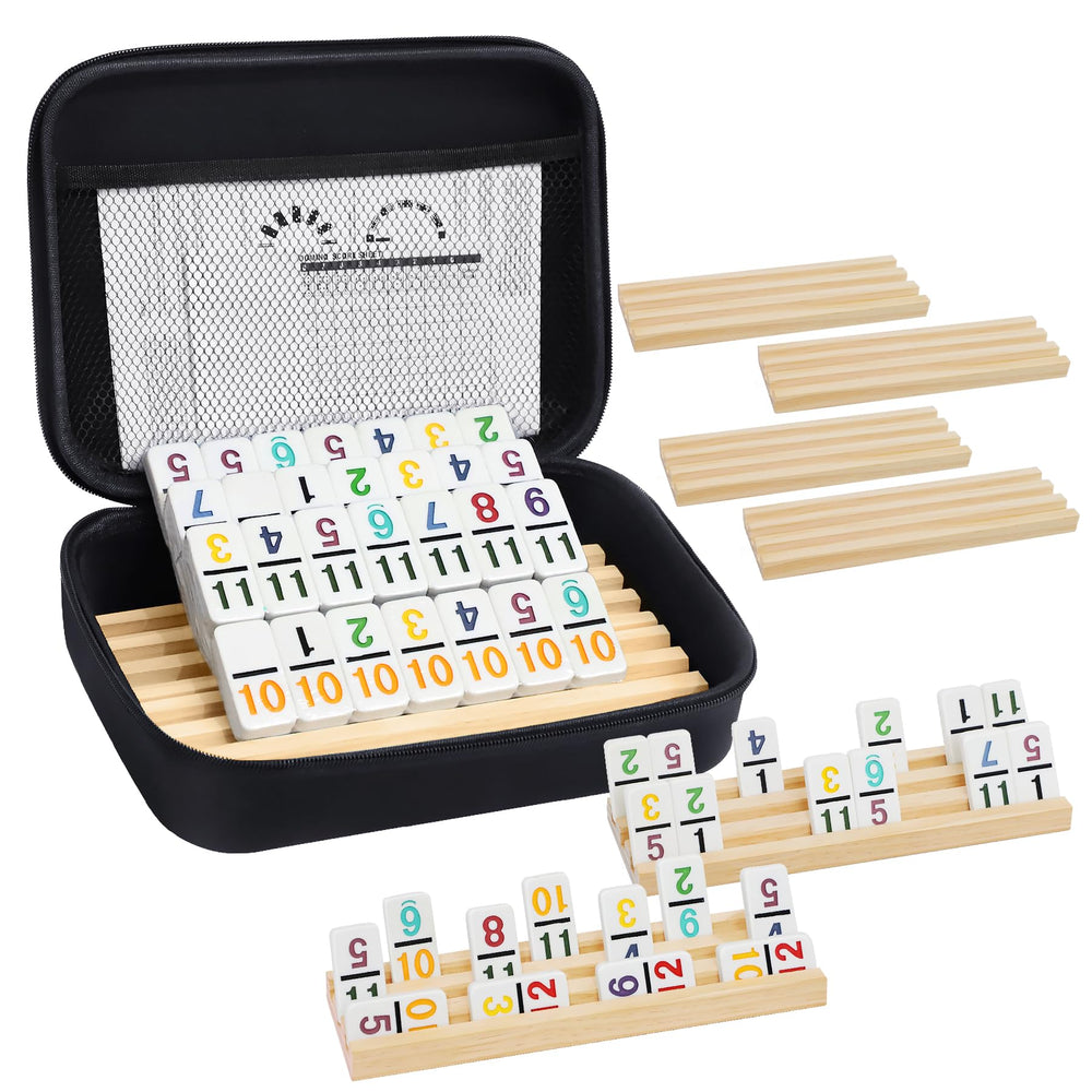 uvcany mexican-train-dominoes-tiles-91 vibrant tiles for family play