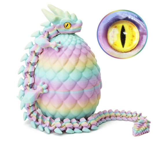 UXBSTM dragon egg inside visible, a captivating desk display and conversation starter.