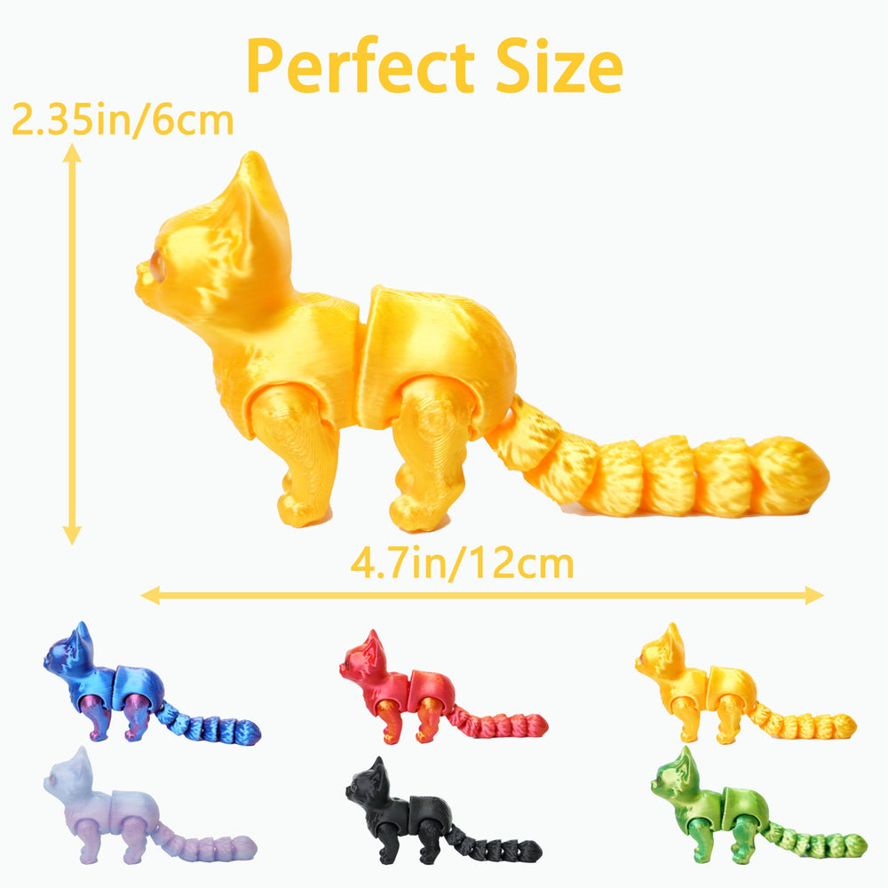 UXBSTM 3D printed cat with silent joints for discreet use.