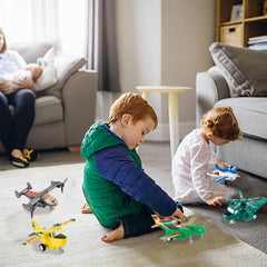 UXRPTU fighter jet pull-back toy for adventurous storytelling