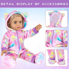 UZIDBTO sleep clothes for 18-inch dolls in kid-friendly style
