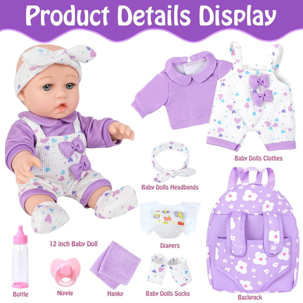 UZIDBTO diaper included supports complete care role-play experiences.