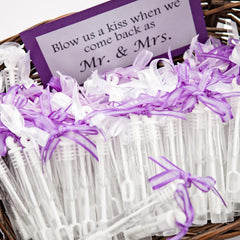 Uzoxlsn bubble wands used as wedding decor accents