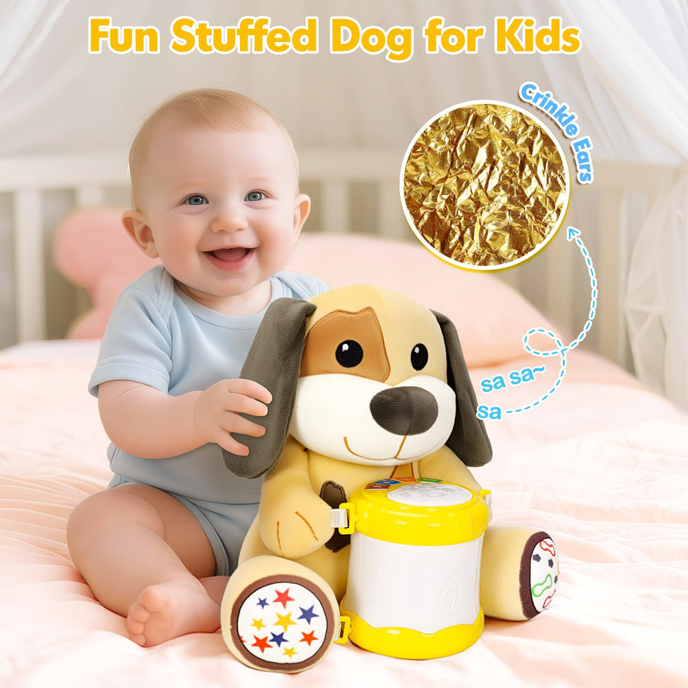 V-Opitos early-learning toy supports sound and color recognition during baby play.