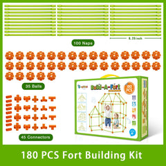 V-Opitos kid-friendly fort design encourages creative construction and open-ended play.