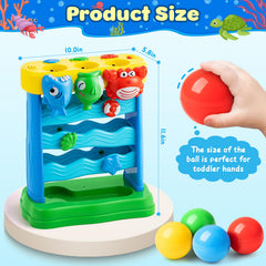 V-Opitos balls help color recognition through playful feeding actions.