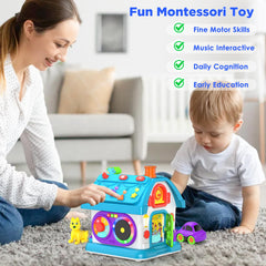 Vahome toy telephone and car scene encourages pretend play and hand-eye coordination.