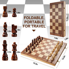 Vahome handmade chess pieces with felt underside for protection and grip