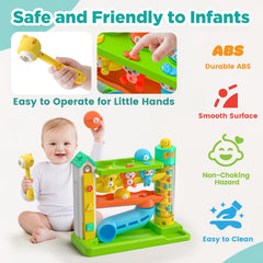 Vahome ball drop toy hammer-play: develops fine motor skills safely.